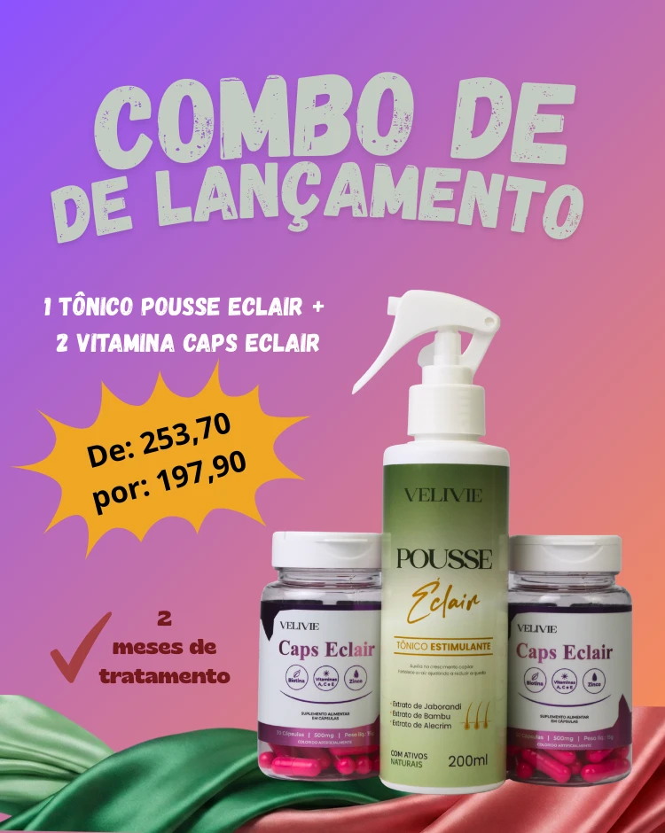 Combo Velivie — Tônico + Vitamina Capilar